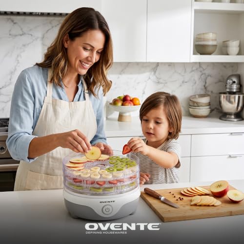 Food Dehydrator Machine with 5 Stackable Trays 240W Kitchen Appliance