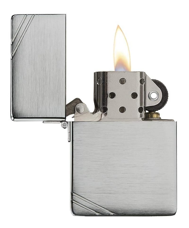 Zippo Chrome 1935 Replica Lighter - Genuine Windproof Metal Refillable