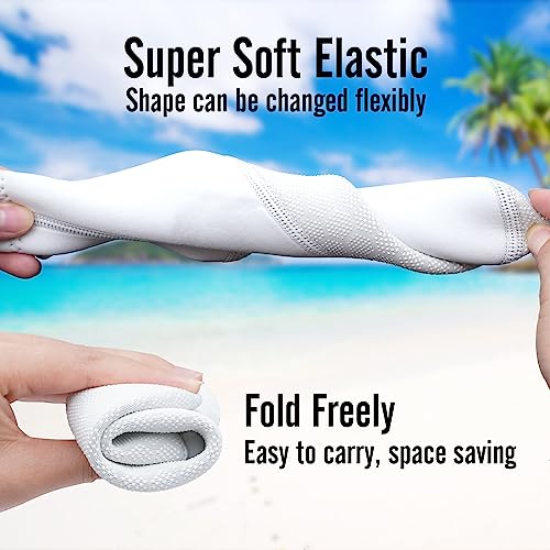 Nitescuba 2.5mm Neoprene Diving Socks - Thermal Water Socks for Snorkeling & Surfing (Medium / White)