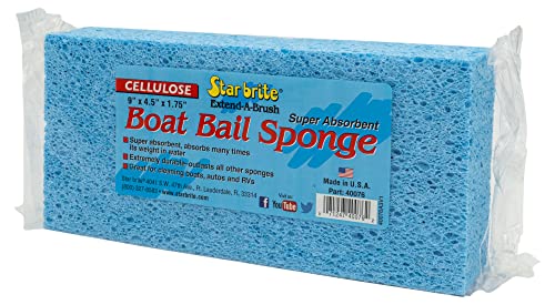 Big Boat Bail Sponge - Super Absorbent Cellulose Water Removal Tool