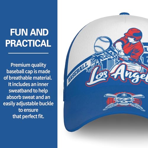 Baseball Hats for Men Women, Adjustable Baseball Cap, Structured Fit, Hat for Sports Fans, Game Day Headwear