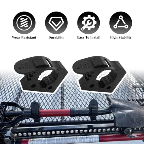 4PCS Adjustable Rubber Clamp for Shovels and Tool Mounts - Truck, Vehicle, Outdoor