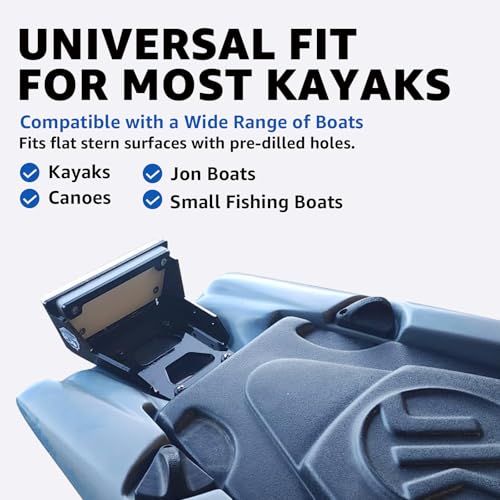 Aluminum Trolling Motor Mount for Kayaks and Canoes Up to 3 HP