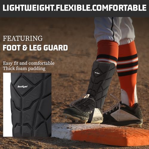 Adult Baseball Leg Guard with Adjustable Straps Protective Gear