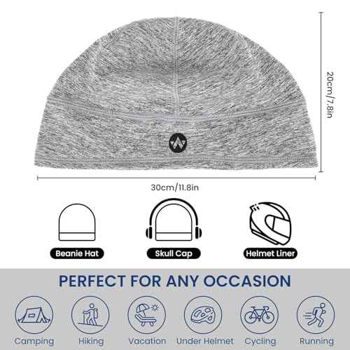WANDER Skull Cap Winter Running Beanies Hats Men Lightweight Sleep Helmet Liner Outdoors Sports Skull Caps