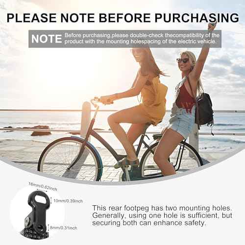Taicle 1 Pair Foldable Bike Rear Pedals, Quick Release Aluminum Alloy Foot Pegs, Non-Slip Footrests for Mountain, City, E-Bikes & Folding Bicycles