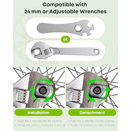 Pawfly Bike Single Speed Freewheel Removal Tool with Sprocket & Chain Cleaning Brushes, 4 Notch Sprocket Puller Tool, BMX Bicycle Freewheel Remover, One-Speed Freewheel Disassembly Tool, Silver