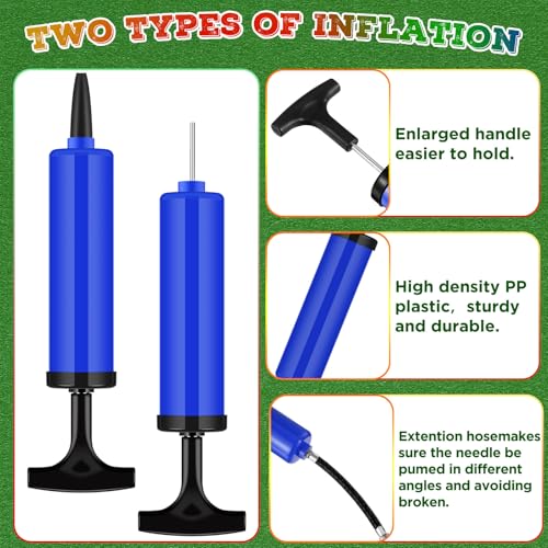 24 Pack Ball Air Pump with Needles for Sports Balls - Portable & Durable