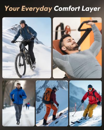 Men's Thermal Long Johns Base Layer Set - Medium / 3#cm-3 Black