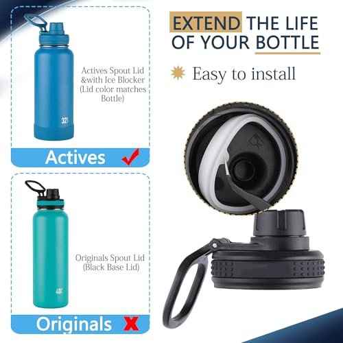 13 Pcs Water Bottle Lid Gasket Replacement for Takeya Actives 18oz 22oz 24oz 32oz 40oz,Leak-Proof Rubber Seal Ring Gaskets O Ring Replacement Parts for Spout Lid (Not for Takeya Originals)