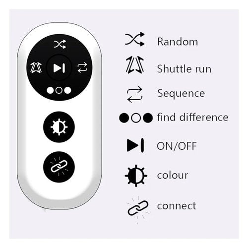 Agility Training Lights, Portable Sports Fitness Lights Trainer, Improve Speed, Agility and Reaction Time Training Kit(4)