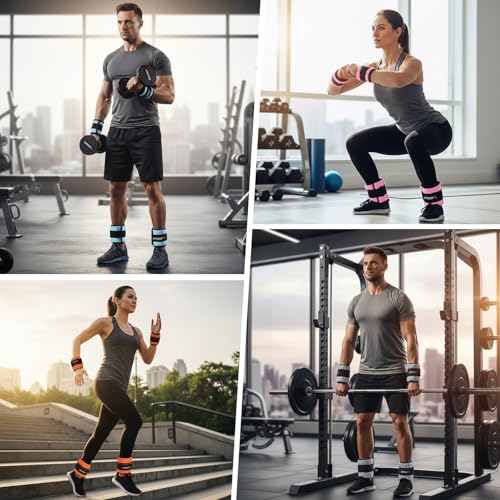 Adjustable Ankle Weights for Fitness & Physical Therapy - Modular Leg Straps