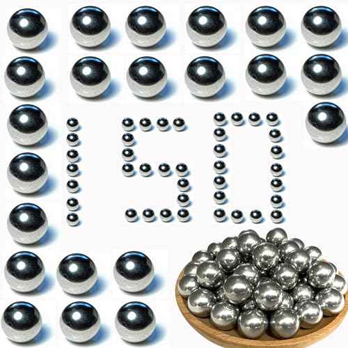 150 X 68 Caliber Aluminum Self Defense Balls, .68 Cal Ammo for Byrna SD/LE Reusable Paintball Projectiles 7.3 Grams for Training and Target Practice Fit for Pistelle X-68/Grimburg