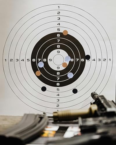 Self-Adhesive Shooting Targets Box with 4/5 Inch Target Stickers - Black, 1000 pcs