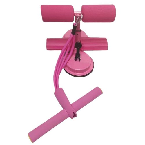Ab Training Auxiliary Device,Portable Adjustable Sit up Core Exercise Equipment, Portable Sit Up Bar Floor,Assistant Device,Fitness Equipment for Home & Gym (pink)