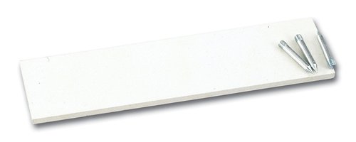 Champion Sports Official Size Pitcher's Plate with Metal Spikes, White, 24" x 6" x 1" (80)