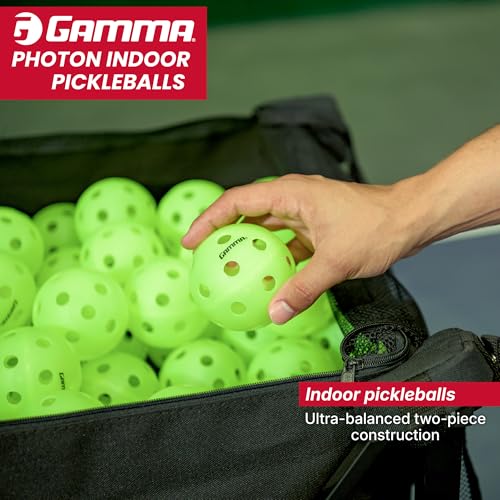 Yellow 6 Pack Indoor Pickleballs - USAPA Approved, High Visibility, Durable, Precise Flight