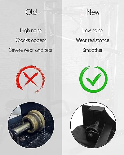 Gym Replacement Wheel Rollers for Total Gym 1000-1900 - Durable Fitness Equipment Parts