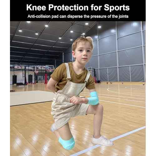 Basketball Knee Pads for Kids Volleyball Knee Pads, Honeycomb Basketball Sleeves Baseball Sleeves Youth Boys & Girls, Knee Savers for Catchers Youth Wrestling Soccer Football Volleyball Roller Skating (Black, Large)