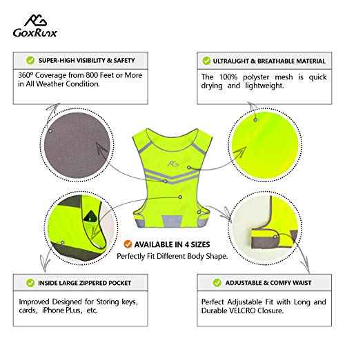 Reflective Running Vest Gear Cycling Motorcycle Reflective Vest,High Visibility Night Running Safety Vest