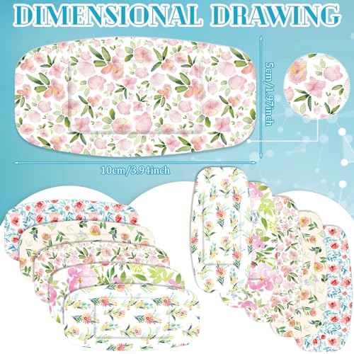 Sinmoe 100 Pcs Large Bandages 2 x 4 Inch Latex Free Big Adhesive Flower Wound Care Flexible Fabric Bandages for Care and Protect Wounds