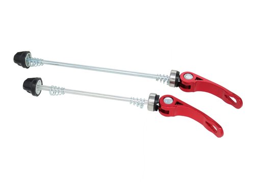 PLATT Bike Wheel Hub Skewers MTB Quick Release Skewers Front and Rear Axle Fit for Road Bike,Mountain Bike,BMX (Red,1Pair)…