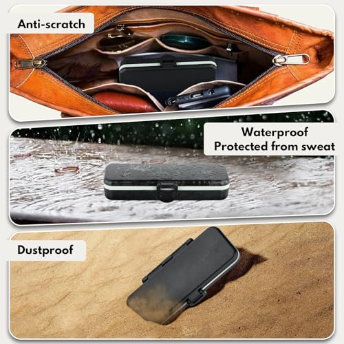 Hard Shell Case Only for KardiaMobile 6L & 6L MAX Heart EKG Monitor, Waterproof & Scratch-Resistant Kardia Mobile 6L Case, Easy to Carry