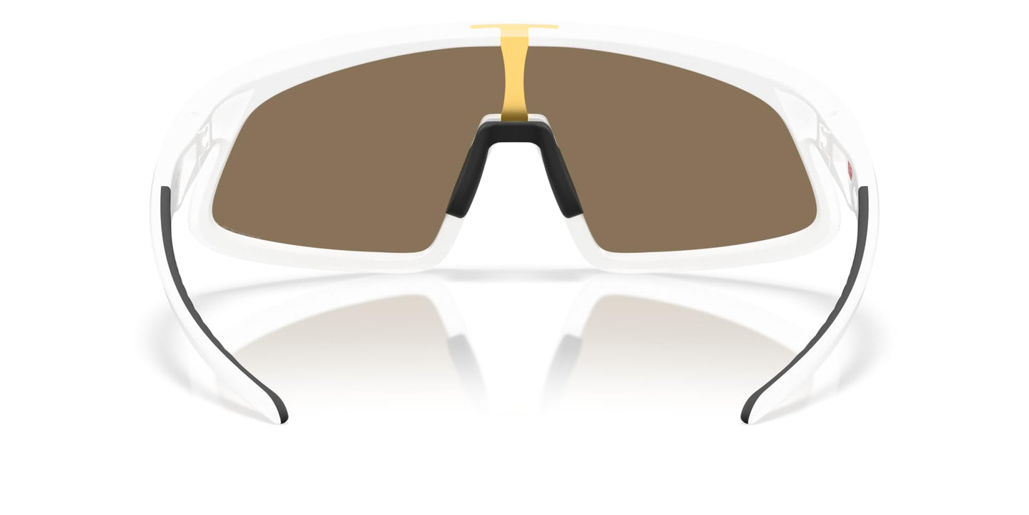 Oakley OO9484D RSLV Sunglasses, Matte White/Prizm 24K, 49 mm