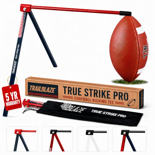 Trailblaze Football Kicking Stand with Flag - Blue & Red US Flag Variation