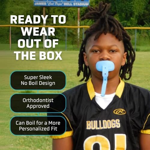 Vettex DoubleGuard Youth Mouth Guard with Lip Protection - Royal Blue