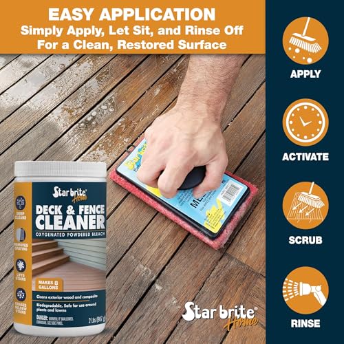 Star Brite Home Deck and Fence Cleaner 32 Oz Oxygenated Biodegradable Bleach