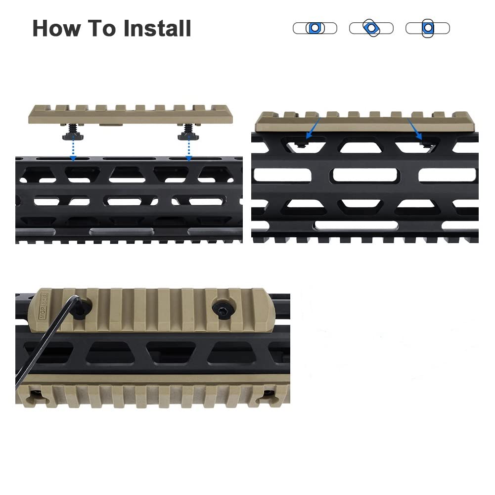 Aecktech Polymer Rail Sections,5-Slot 7-Slot 9-Slot 11-Slot 13-Slot