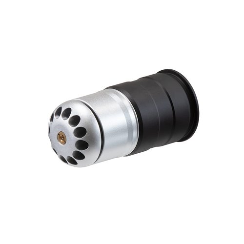 Lancer Tactical 96 Round CNC Aluminum Airsoft 40mm Gas Grenade Shell (Color: Silver/Black)
