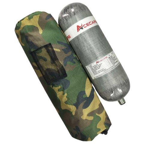 GREOENEL Amor PCP Carbon Fiber Tank Paintball Air Tank & Cylinder Carrier Bag Pouch Backpack 3L/6.8L/9L (9L cylinder bag)