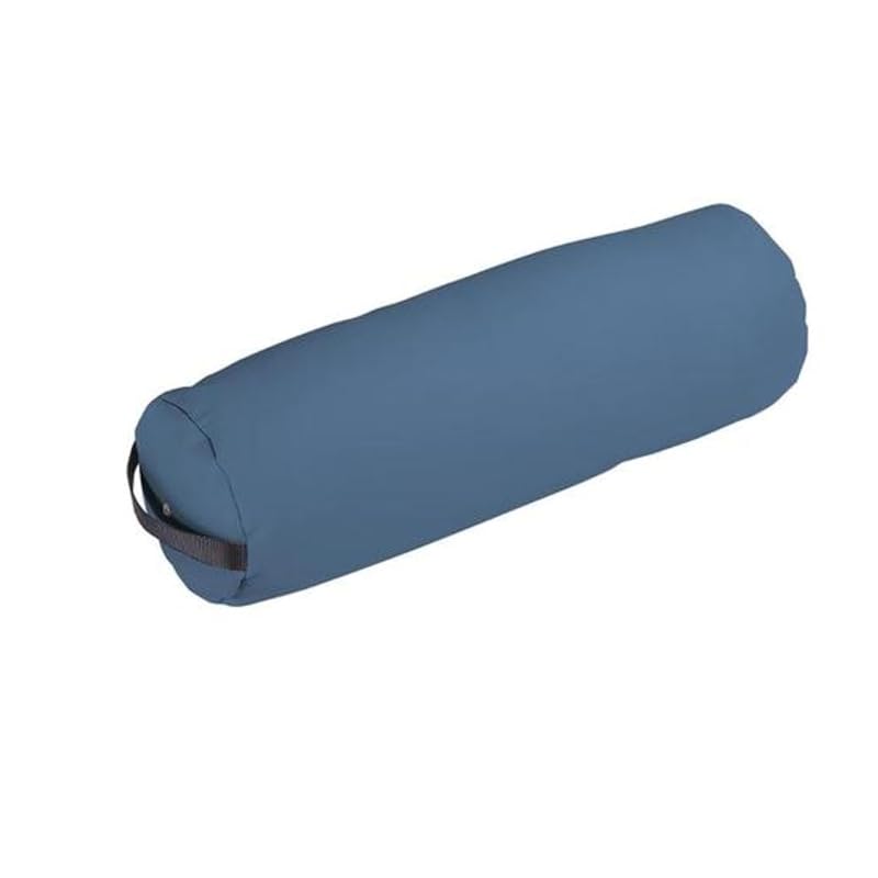 Mystic Blue EarthLite 8x26in Bolster Pillow - Durable PU Upholstery, Professional Massage Table Support