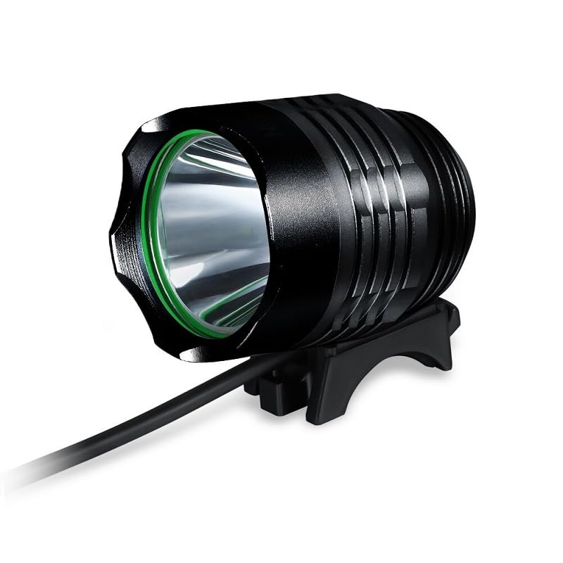 Night Eyes 2400LM Dual Bike Headlights + USB Taillight Pack - Rechargeable 8.4V Battery, Waterproof