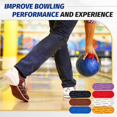 Charniol Multicolor Bowling Finger Tape Set 140 Pcs with Storage Box