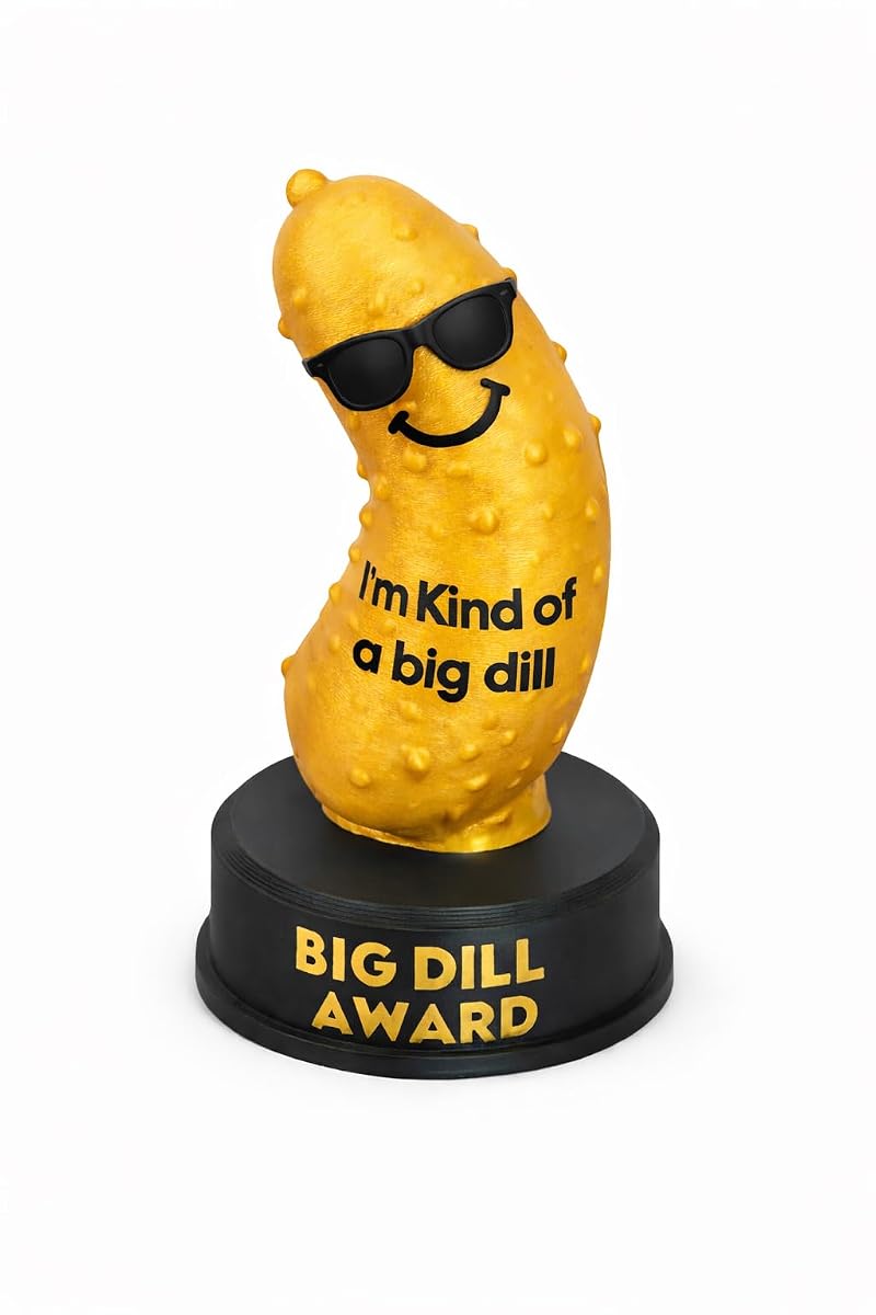 Combo Pack 6A: 4 Inch Funny Novelty Trophy – You Did It Meme Award, Gold Plastic