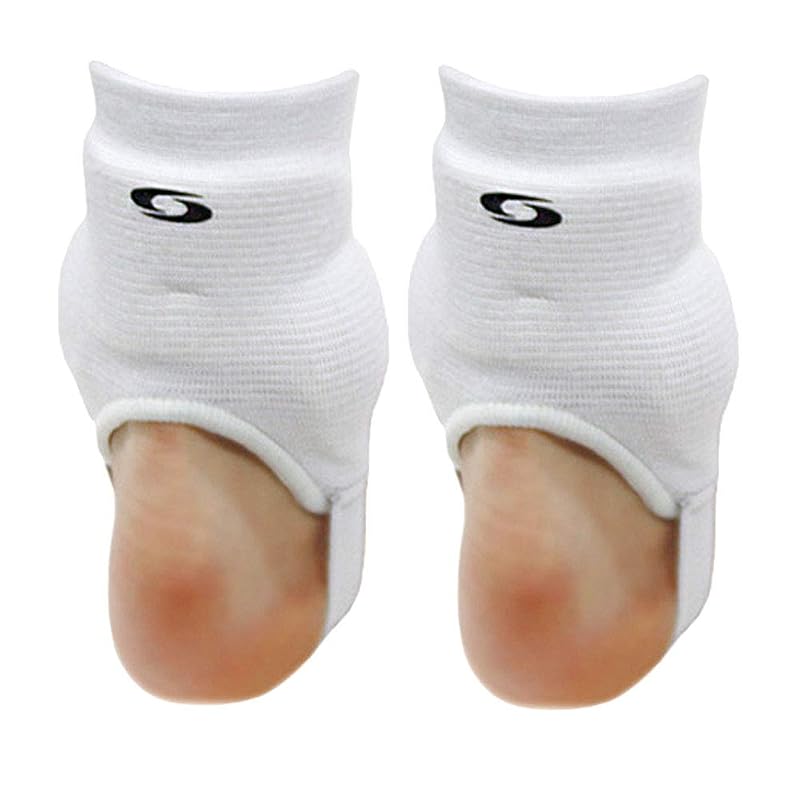 Ankle Guards Pair - Dual-Sided Protective Pads for Soccer Football (White)