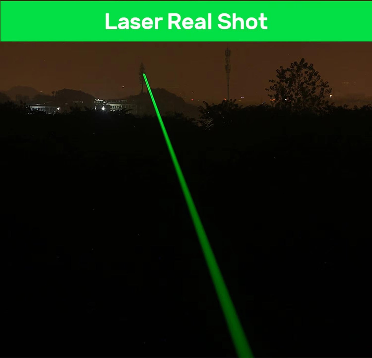 IVVTRYI Rechargeable Green Laser Pointer with one-Button on/Off