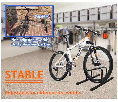 Adjustable Bicycle Floor Stand for 20-29 Inch MTB & Road Bikes Indoor Outdoor