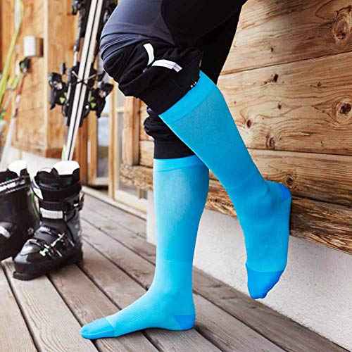 Bauerfeind Ski Ultralight Compression Socks for Skiing, Snowboarding & Winter Sports - Ultra-thin Material - Comfortable Fit for Maximum Performance (Womens, Pink, 9.5-11, XL)