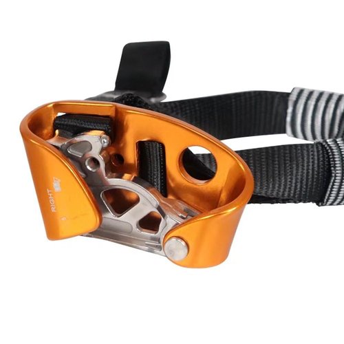 Vobumix Climbing Foot Ascender Right Left Foot Climbing Quick-Step Foot Ascender Riser Mountaineering Outdoor Safety Protective Equipment