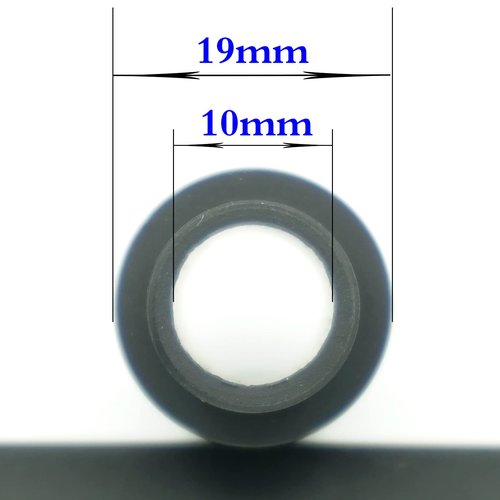 AOOHYEO 14mm CCW to 14mm CCW 0.8″ 2.4″ 4.8″ 7.1″ Outer Diameter 0.75” （19mm） AEG GBB Black Tube M14x1 Left Threaded Extension Accessories Four Pieces (Black)