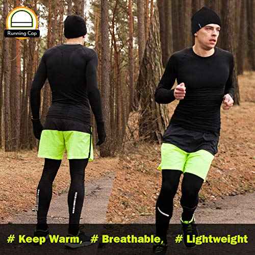 EMPIRELION 9" Multifunctional Lightweight Beanies Hats Snug Fitting, Running Skull Cap Helmet Liner Sleep Caps