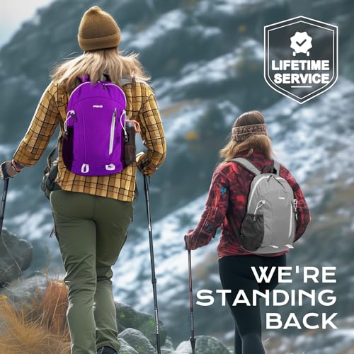 Water-Resistant 15L Hiking Daypack Lightweight Travel Backpack