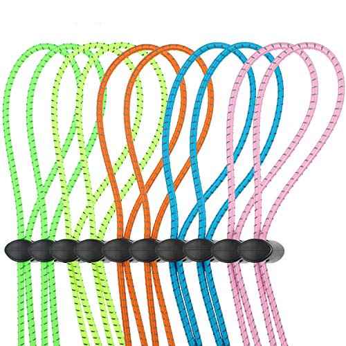 Frienda 10 Sets Goggle Bungee Straps for Swim,Adjustable Replacement Bungee Cord Swimming Goggle Strap with Lock Clamp