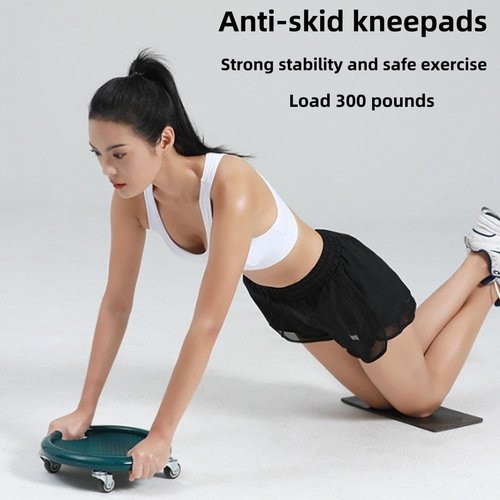Ab Roller Wheel,Ab Roller for Women Men Board,Abdominal Wheel Ab Roller, Roller with Elbow Support,for Full Body Fat Burning Tummy Weight Control Gym or at Home Workout Equipment (Pink)