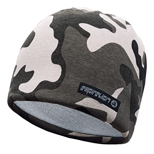 EMPIRELION Softshell Winter Fleece Lined Beanie Hats, 9" Running Skull Cap Thermal Tactical Watch Cap Men Women