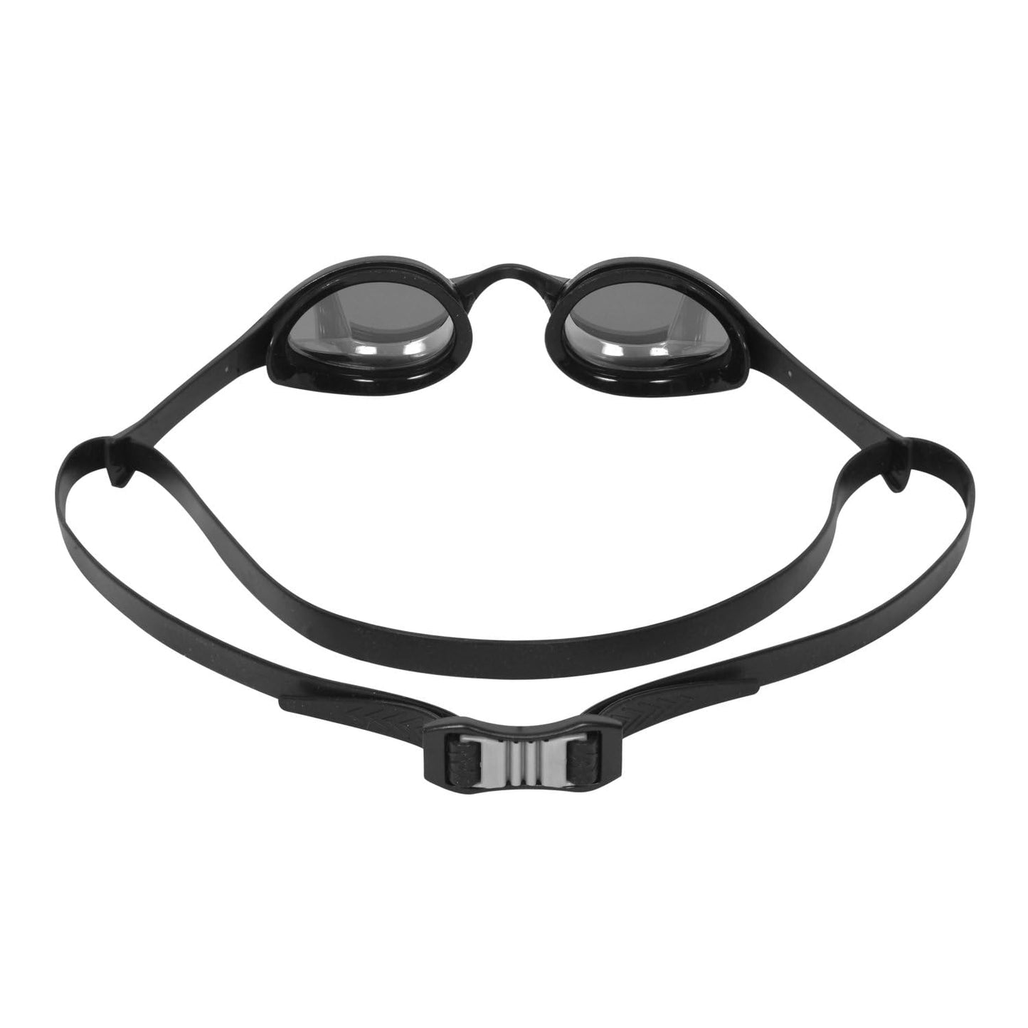 TYR Adult Tracer-X Elite Goggles - Low Profile Racing Swim Eyewear, Smoke/White